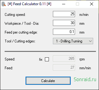 Feed Calculator 0.11