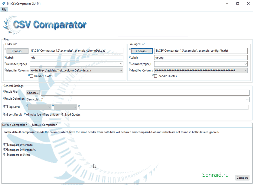 CSV Comparator 1.5