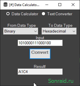 Data Type Calculator 1.6