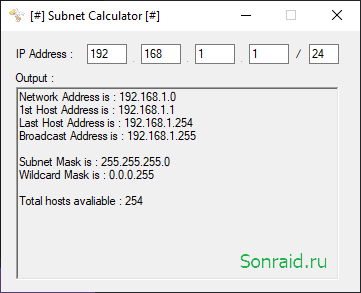 Subnet Calc 1.3