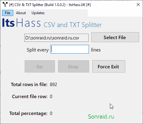 CSV & Text Splitter 1.0.0.2