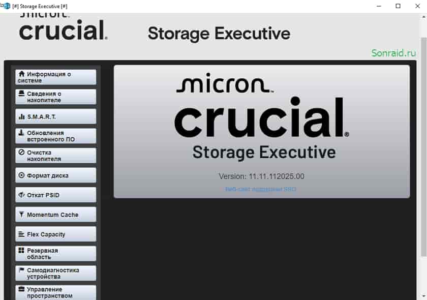 Crucial Storage Executive 11.11