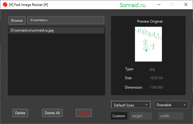 Fast Image Resizer