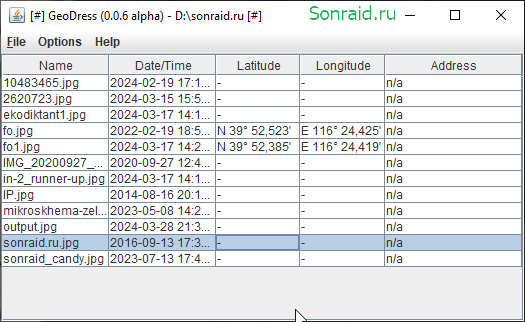 GeoDress 0.0.6