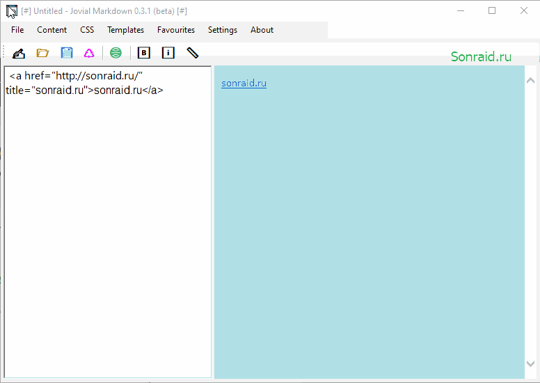 Jovial Markdown 0.3.1 beta