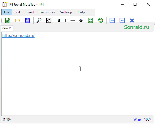 Jovial NoteTab 1.7