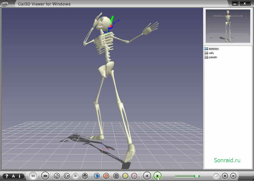 Cal3dViewer 1.2