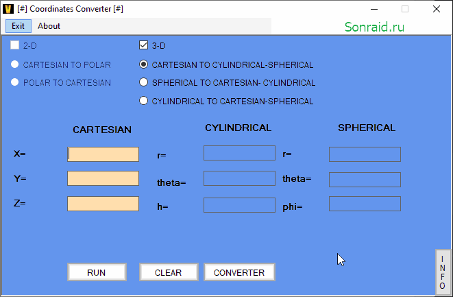 Coordinates Converter 1.0.0.0