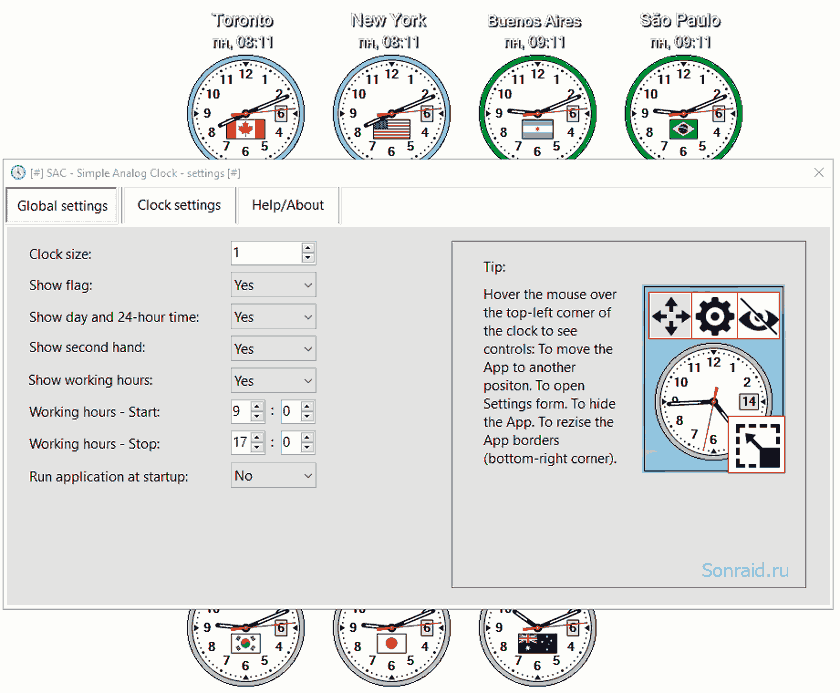 SAC - Simple Analog Clock 1.0.1