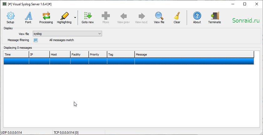 Visual Syslog Server 1.6.4