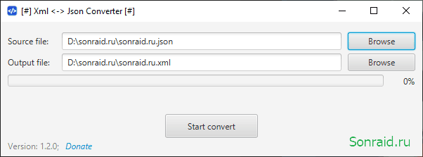 Xml2Json Converter