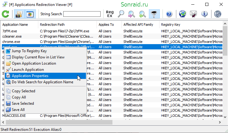 Applications Redirection Viewer 1.0.1