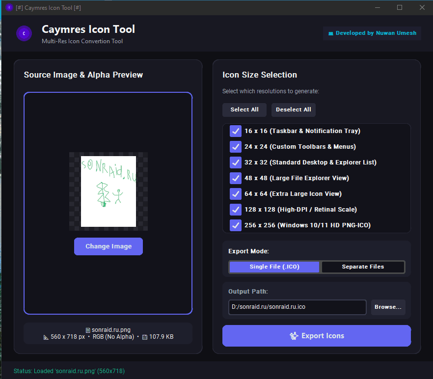 Caymress Icon Tool 1.0.0