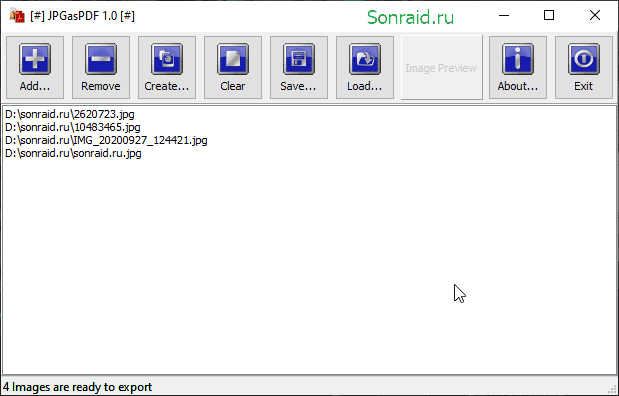 JPGasPDF 1.0