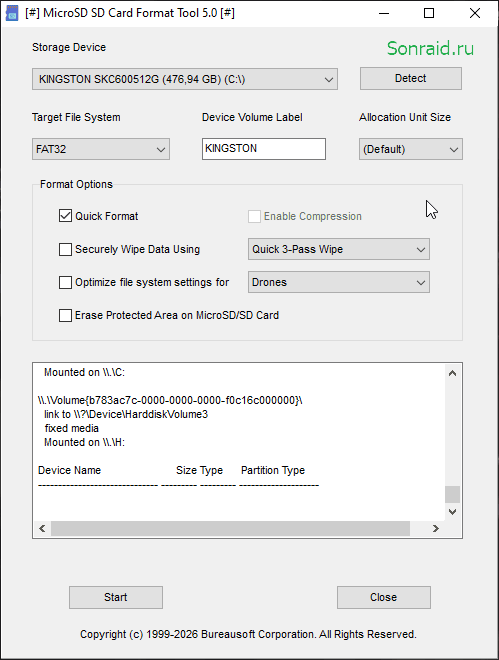 MicroSD SD Card Format Tool 5.0