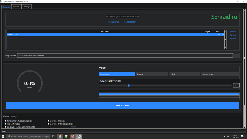 MinimalPDF Compress