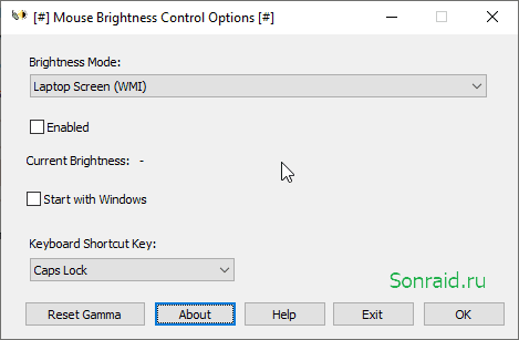 Mouse Brightness Control