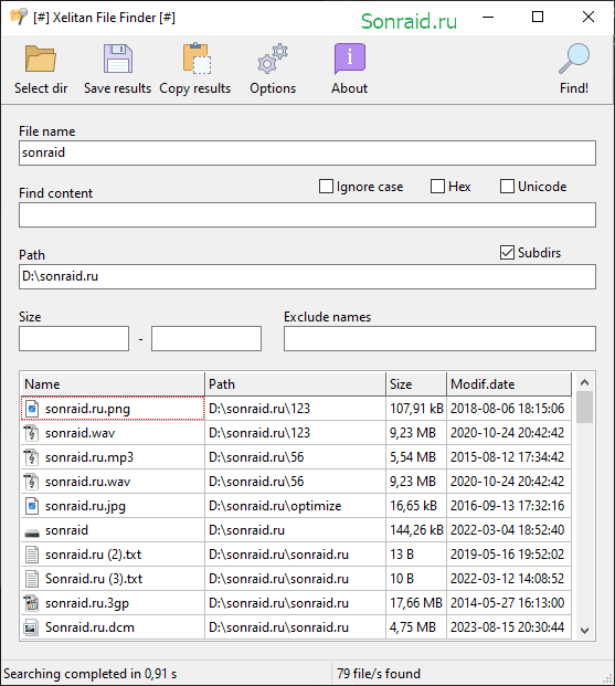 Xelitan File Finder 1.3