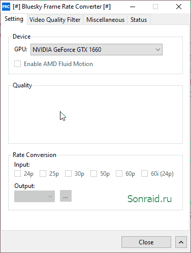 Bluesky Frame Rate Converter 5.2.1