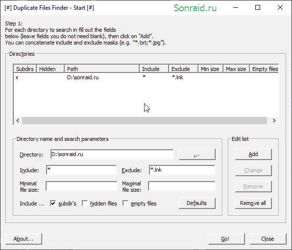 Duplicate Files Finder
