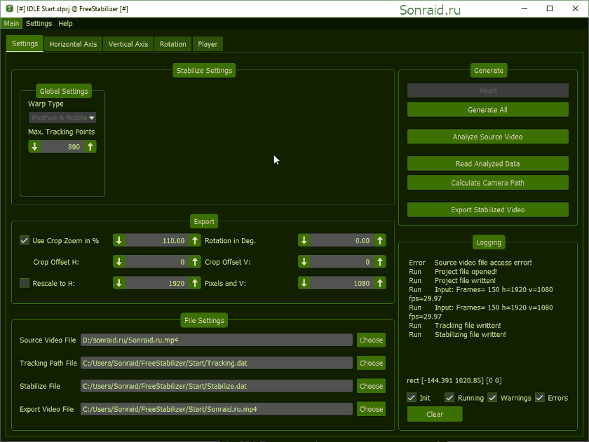 FreeStabilizer 0.4.1 Beta