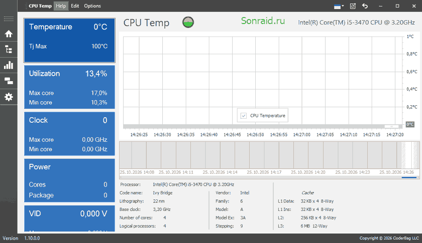 CPU Temp 1.10.0.0