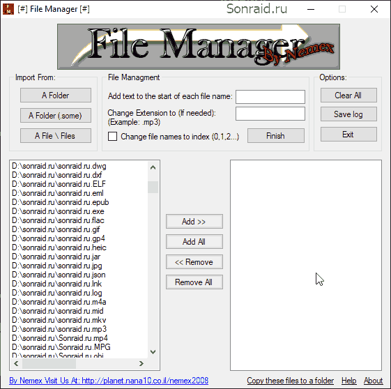 Nemex File Manager 1.0