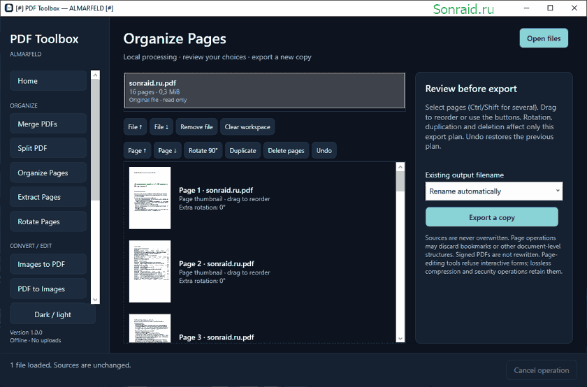 PDF Toolbox 1.0.0