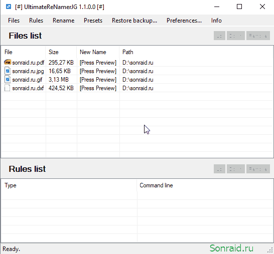 UltimateReNamerJG 1.1.0.0